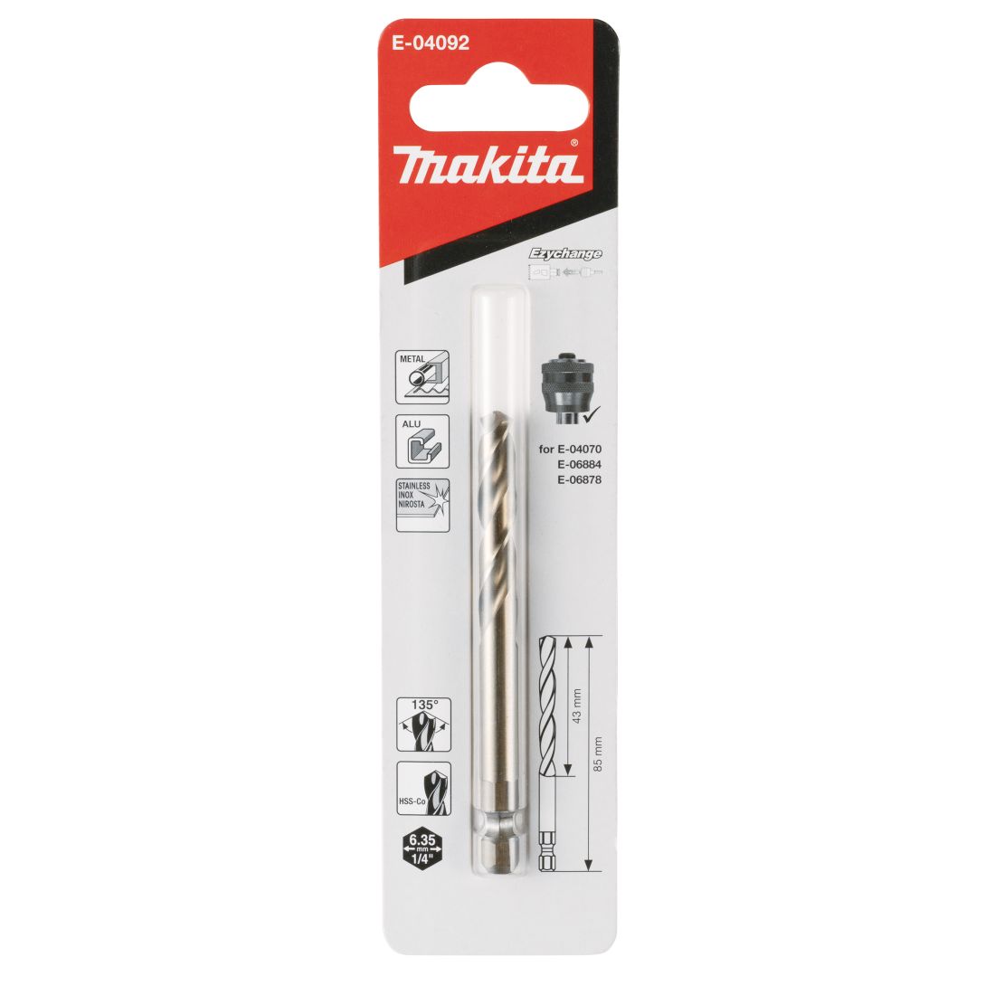 Makita Keskiöporanterä HSS-Co Ezychange adapterille ja bimetalli-terille - Image 3
